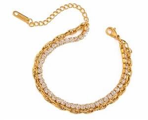 NEW KATIE RAE COLLECTION wiomen's elite bracelet in gold